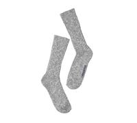 Birkenstock Calza in cotone a costine Grigio e Bianco 36-38