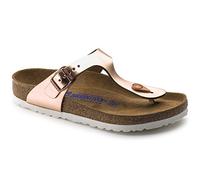 Birkenstock Classic 1005048 Gizeh Leder Softfootbed, Damen Zehentrenner, Braun (Metallic Copper), 36 EU (3.5 UK)