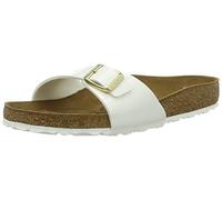 BIRKENSTOCK Classic 1005309 Madrid Birko-Flor, Damen Pantoletten, Weiß (Weiss Lack), 43 EU (9 UK)
