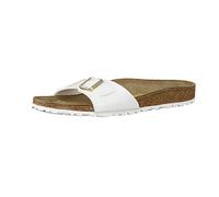 Birkenstock Classic 1005310 Madrid Birko-Flor, Damen Pantoletten, Weiß (Weiss Lack), 42 EU (8 UK)