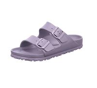 BIRKENSTOCK Classic 1005960 Arizona Leder Softfootbed, Damen Pantoletten, Silber (Metallic Silver), 43 EU (9 UK)