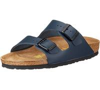 Birkenstock Classic Arizona Birko-Flor, Unisex-Erwachsene Pantoletten, Blau (Blau), 42 EU