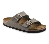 BIRKENSTOCK Classic Arizona Birko-Flor, Unisex-Erwachsene Pantoletten, Grau (Stone), 44 EU