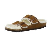 Birkenstock Classic Arizona Lammfell 1001128, Pantoletten, Braun (Mink 491), 43 EU (9 UK)