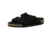 Birkenstock Classic Arizona Lammfell 752663, Pantoletten, Schwarz (Schwarz 49), 37 EU (4.5 UK)