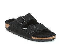 Birkenstock Classic Arizona Lammfell 752663, Pantoletten, Schwarz (Schwarz 49), 38 EU (5 UK)