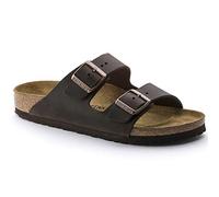 Birkenstock Classic Arizona Leder, Unisex-Erwachsene Pantoletten, Braun (Habana), 39 EU