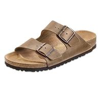 Birkenstock Classic Arizona Leder, Unisex-Erwachsene Pantoletten, Braun (Tabacco Brown), 36 EU