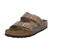Birkenstock Classic Arizona Leder, Unisex-Erwachsene Pantoletten, Braun (Tabacco Brown), 41
