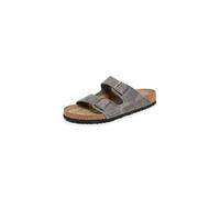 Birkenstock Classic ARIZONA Unisex-Erwachsene Pantoletten, Iron Oiled Leather, 12 EU M