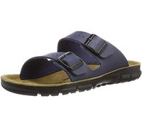 Birkenstock Classic Bilbao Birko-Flor, Herren Pantoletten, 46 EU, Blau