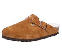 Birkenstock Nerzbraune Boston Wildleder Shearling Clogs