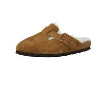 Birkenstock Classic Boston Lammfell 1001141, Clogs, Braun (Mink 491), 38 EU (5 UK)