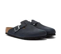 Birkenstock Classic Boston Leder 59463, Clogs, Schwarz (Schwarz 49), 38 EU (5 UK)