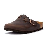 Birkenstock Classic Boston Leder 860133, Clogs, Braun (Habana 5326), 42 EU (8 UK)