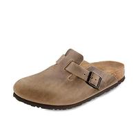 Birkenstock - Clogs aus geöltem Nubuk-Leder - Unisex - Boston Oiled Leather Regular - Boston Oiled Leather Regular Tobacco Brown für Braun 41