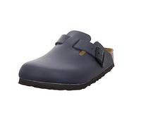 Birkenstock Classic Boston Leder, Unisex-Erwachsene Clogs, Blau (Blau), 41 EU