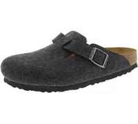 Birkenstock Classic Boston Wollfilz 160373, Clogs, Schwarz (Anthrazit 2075), 40 EU (7 UK)