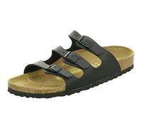 BIRKENSTOCK Classic Florida Birko-Flor Softfootbed 53011, Pantoletten, Schwarz (Schwarz 49), 37 EU (4.5 UK)