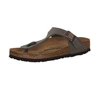 Birkenstock Gizeh Damen , Herren Zehentrenner Birko-Flor Nubuck 39, Normal, Stone