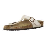 BIRKENSTOCK Classic Gizeh Birko-Flor 943871, Zehentrenner, Weiß (Graceful Pearl White 8234), 39 EU (5.5 UK)