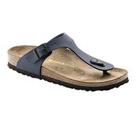 Birkenstock Classic Gizeh Birko-Flor Damen Zehentrenner, blau, 44 EU