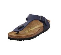 Birkenstock Classic Gizeh Birko-Flor, Damen Zehentrenner, Blau (Blau), 38 EU