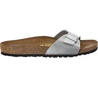 Birkenstock Classic Madrid Birko-Flor 40413, Pantoletten, Silber (Silber 531), 41 EU (7.5 UK)