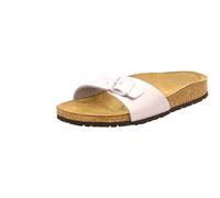 Birkenstock Classic Madrid Birko-Flor 40413, Pantoletten, Silber (Silber 531), 42 EU (8 UK)