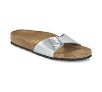 BIRKENSTOCK Classic Madrid Birko-Flor, Damen Pantoletten, Silber (Silber), 35 EU