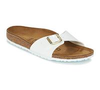 Birkenstock Classic Madrid Birko-Flor, Unisex-Erwachsene Pantoletten, Weiß (Weiß), 40 EU