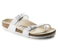 BIRKENSTOCK Classic Mayari Birko-Flor 71051, Zehentrenner, Weiß (Weiß 73), 39 EU (5.5 UK)