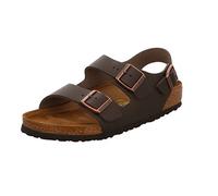 Birkenstock Classic Milano Leder 34103, Riemchensandalen, Braun (Dunkelbraun 10), 45 EU (10.5 UK)