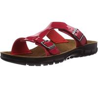 BIRKENSTOCK Classic Sofia Birko-Flor, Damen Pantoletten, 41 EU Schmal, Rot Tango Red Patent