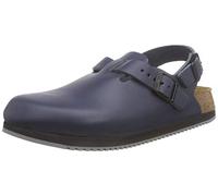 Pantolette BIRKENSTOCK "Tokio", Damen, Gr. 44, blau, Obermaterial: 100% Rindsleder Leather cow., Schuhe Pantolette (98808504-44) blau