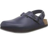 Birkenstock Classic Tokio Leder - Zuecos Unisex, Azul, 45