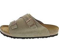 Birkenstock Classic Zürich Leder 50463, Pantoletten, Grau (Taupe 46), 44 EU (9.5 UK)