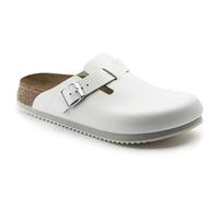 Birkenstock Clog Boston Super Grip, Naturleder, weiß, Weite normal, Größe 42