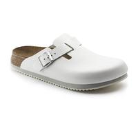 Birkenstock Clog Boston Super Grip, Naturleder, weiß, Weite schmal, Größe 44