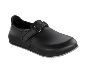Birkenstock Clog Linz Superlauf, Naturleder, schwarz, normal, Größe 39