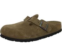 Birkenstock 1030861 Boston BS Dark Tea Tonal Sandalen für Herren aus Wildleder Braun, Dark Tea Tonal, 42 EU