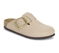 Birkenstock Boston Big Buckle Narrow Pantoletten Für Damen In Beige 1028052-beige Beige 36