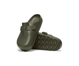 Birkenstock Clogs "Boston" in Khaki - Größe 39 | Damen Pantoletten