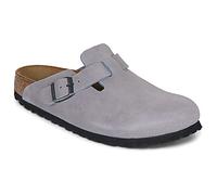 Birkenstock Damen Boston Suede Leather Sandalen (Größe 38, weiss)