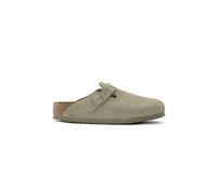 Birkenstock Clogs Boston Suede Schmal khakigrün Größe 41
