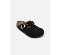Birkenstock - Clogs & Pantoletten Boston Rivet Suede - Narrow - Schwarz - Größe 38