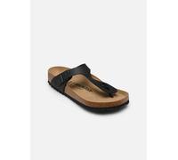Birkenstock - Clogs & Pantoletten Gizeh Birko Flor - Regular - schwarz - Größe 37