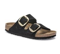 Birkenstock Damen Arizona Big Buckle Nubukleder Schwarz : 39