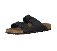 Birkenstock Damen Arizona Birko-Flor Weit Pantoletten, Schwarz, 44 EU