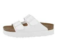 Birkenstock Damen Arizona Grooved White Veg, Birko FlorFLIP FLOPS